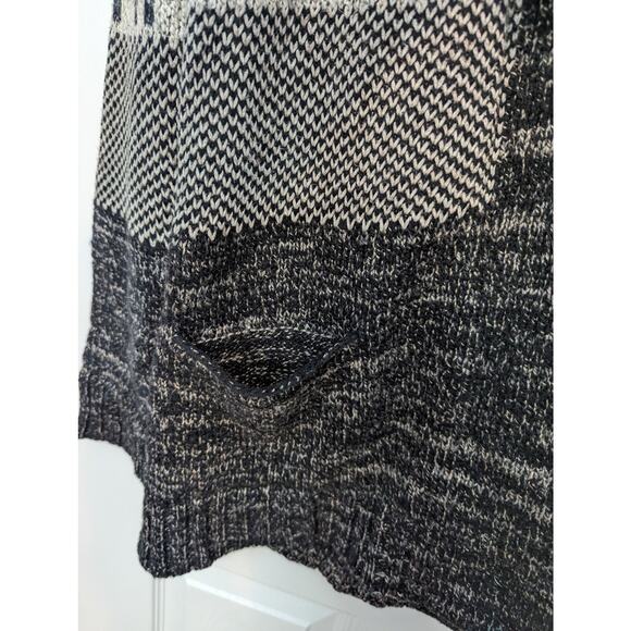 Lucky Brand Size S Cardigan Sweater Wool Southwest Boho Aztec Geometric Print - Picture 11 of 12